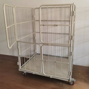 Hot Selling Kosteneffectieve Opvouwbare Stalen Draadgaas <span class=keywords><strong>Pallet</strong></span> Metalen Opvouwbare Opbergkooi <span class=keywords><strong>Trolley</strong></span> - Product Image 2