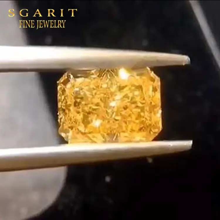 SGARIT new arrival precious GIA diamond for customized jewelry VS1 fancy yellow 2.02ct natural loose diamond