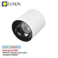 Plafonnier LED COB encastré pour salle de bain, boîtier en aluminium, sans scintillement, 42W, CRI90/97, IP65, intérieur