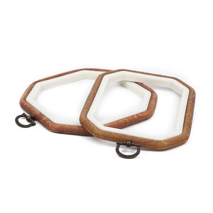 Vente chaude bricolage Art artisanat cadre d'affichage broderie cerceau anneau ensemble <span class=keywords><strong>cercle</strong></span> et ovale broderie cerceau - Product Image 4