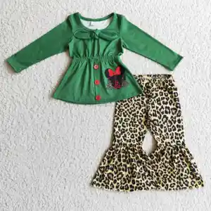 סיטונאי גיטרה הדפסה סיטונאי apparels ילדים ילדי פעוט של פעוט סטי קטן בנות leopard תלבושות