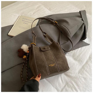 Bolso de mano para mujer de gran capacidad, estilo retro y alta calidad, bolso tipo cubo a la moda para mujer - Product Image 2