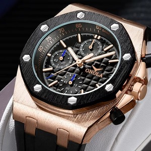 Reloj de Lujo para Hombre, Marca ONOLA, de Alta Calidad, Multifuncional, con Correa de Silicona, Venta al Por Mayor, Envío Directo - Product Image 1