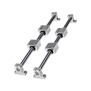 Yüksek hızlı yüksek sıcaklık dayanımı yüksek hassasiyetli çelik CNC vidalı Motor rulman lineer kılavuz yamuk kurşun vida seti - Product Image 3