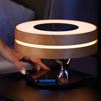BIFANG Chargeur sans fil à induction personnalisé avec logo, rapide 10W, en bois de bambou, Type-C, sortie 5V/1A, entrée 5V/2A, lampe de table
