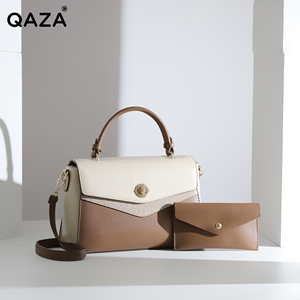 Sac à main bandoulière grande capacité pour femme <span class=keywords><strong>QAZA</strong></span>, fourre-tout décontracté avec logo personnalisé et fermeture éclair, nouveau design du fabricant - Product Image 1