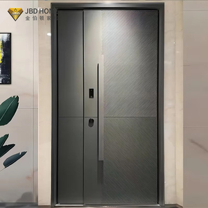 Porta <span class=keywords><strong>di</strong></span> <span class=keywords><strong>Sicurezza</strong></span> Esterna Moderna in Acciaio con Illuminazione LED Integrata - Porta d'Ingresso Blindata Intelligente per Case e Ville <span class=keywords><strong>di</strong></span> Lusso - Product Image 2