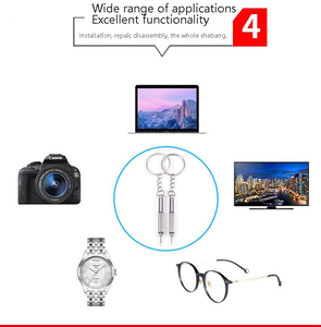 Tournevis miniature DIY OEM pour réparation de lunettes, tête Torx pour réparation de téléphones portables et montres, en acier allié au <span class=keywords><strong>chrome</strong></span>-vanadium avec manche en aluminium - Product Image 2