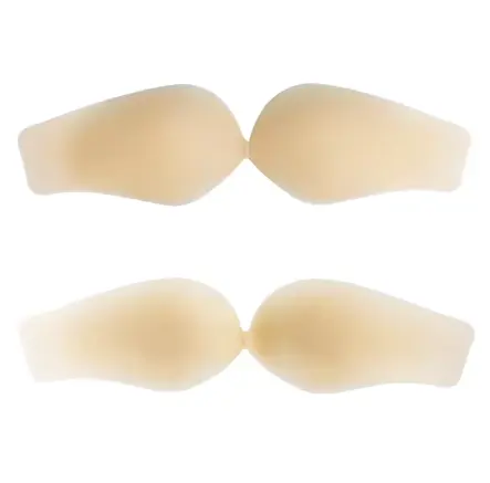 Coppe adesive da donna con chiusura frontale senza spalline in Silicone Push-Up per donna