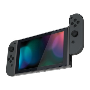 EXtremeRate NS Controller Clear Black DIY Housing Shell Replacement Faceplate Front Frame for Nintendo <b>Switch</b> Console - Product Image 4