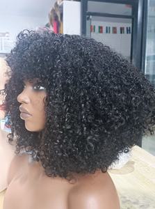 วิกผมบ๊อบสั้นแบบเวียดนาม ทำจากผมแท้ 100%  แบบมีหน้าม้า  ไม่ต้องใช้กาว  สีธรรมชาติ  ความหนาแน่นสูง สำหรับผู้หญิง - Product Image 3