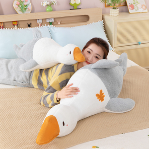 Lớn Ngỗng Trắng Gối Cá Sáng Tạo Thiết Kế Bền Con Rối Cho Giấc Ngủ Giường kèm theo Chân Ôm Phong Phú Thú Nhồi Bông Đồ Chơi - Product Image 4