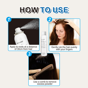 Shampooing sec 150ml Bio Sans Eau Sec Rapide Fluffy and Natural Rafraîchissant Quick Degrease <span class=keywords><strong>Hair</strong></span> Dry Shampooing Spray Private Label - Product Image 5