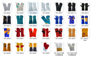 Guantes de soldadura industrial de cuero partido CE EN388 EN407, resistentes al calor, soldadura por arco de argón Tig, cuero de vaca, seguridad - Product Image 6