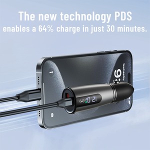Caricabatterie per Auto 51W 12V Durevole, Caricatore per Cellulari e Dispositivi Multipli, Nuova Tecnologia per una Ricarica Più Veloce e Sicura - Product Image 4