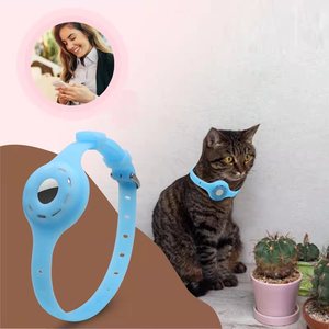 Funda <span class=keywords><strong>Airtag</strong></span> para Collar de Mascota, ajustable, acolchada, de silicona, resistente, para gato y perro, con funda de soporte <span class=keywords><strong>Airtag</strong></span>, novedad de <span class=keywords><strong>2023</strong></span> - Product Image 5