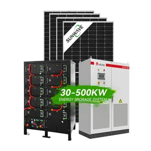 Sistema de montaje de almacenamiento de energía solar híbrido personalizado de 100kw, 200kw, 300kw y 500kw para sistema de paneles solares comerciales