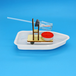 Bricolage bateau à vapeur science expérience jouet petite production à la main pour enfants science éducation jouet bateau STEM caractéristiques boîte - Product Image 3