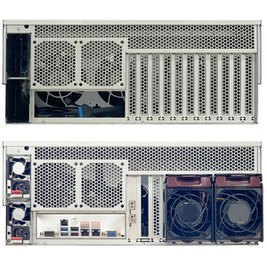 ZhenLoong X412 4U 12 bay rack server chassis case 4 GPU 11 PCI slot HDD hot swap U.2 NVMe SATA SAS supporto MB X11DRG X12DPG-QT6 - Product Image 6
