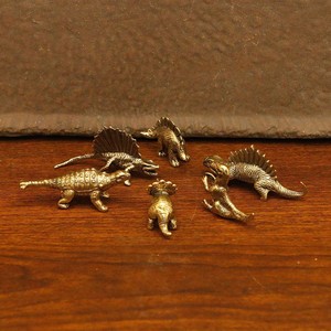 1 Pieza de Estatua Pequeña de Dinosaurio Jurásico de Latón, Miniaturas de Dinosaurios, Adornos para Oficina, Adornos para Escritorio, Manualidades de Mascotas de Té - Product Image 3