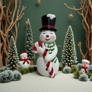 Muñeco de Nieve de Plástico de 36 Pulgadas con Luz LED, Decoraciones Navideñas para el Hogar y el Jardín - Product Image 3
