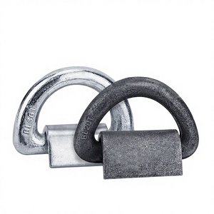 Plaque d'ancrage en acier forgé robuste avec anneau en D, point de levage à souder pour pont de navire, conteneur, remorque - Product Image 1