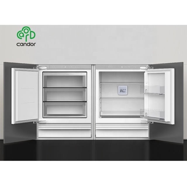 Candor Custom 106L Freezer and 135L Fridge Small Integrated Home Appliance Single-Temperature Built-in Style