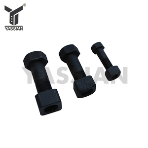 m40 m28 m16 hex lin noir 8,8 gradestandard taille haute tension aigue boulons de la piste de charrue et écrous - Product Image 2