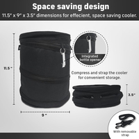 Sac isotherme pliable pour chariot de golf, sac à glace souple et étanche pour boissons de chariot de golf, vente en gros
