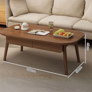 طاولة قهوة خشبية عصرية وصديقة للبيئة للمنزل، بسيطة وأنيقة للشقق الصغيرة أو غرف النوم - Product Image 2