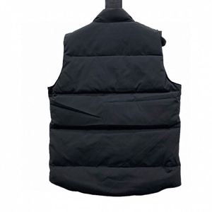 Chaleco de plumón de ganso 2025 al por mayor, abrigo acolchado de plumón de ganso para hombre, talla grande, chaqueta larga con logo frontal y patchwork, para invierno y actividades al aire libre. - Product Image 5