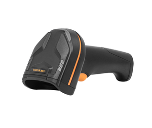 Lecteur de codes-barres portable Hikrobot IDH3000B 1D/2D, technologie de numérisation laser, connectivité USB LED, 100 lectures/secondes, noir/orange - Product Image 1
