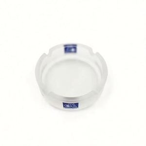 Cendrier en verre dépoli rond en gros avec impression de logo créatif, fournitures promotionnelles pour fêtes, cendrier publicitaire créatif, cadeau - Product Image 2