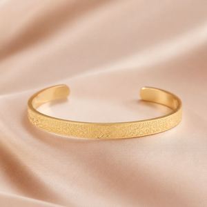 Brazalete de Moda Estilo Árabe, Tallado en Acero Inoxidable, Plateado/Dorado, Joyería Moderna para Fiestas, Gran Venta - Product Image 3