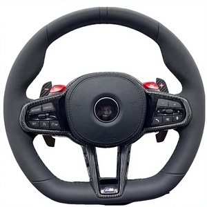 Volant de voiture personnalisé en cuir pleine fleur pour BMW F10 F30 F31 M3 M5 2011, accessoire automobile - Product Image 2