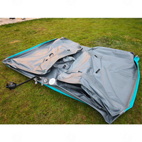 Piscine gonflable rectangulaire en PVC à structure Drop Stitch personnalisée, durable, pour l'extérieur