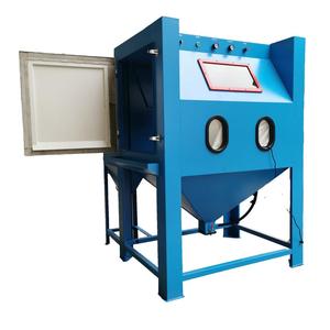 Heavy Duty Manual Burnishing <b>Sandblast</b> Cabinet with Motor for Automotive Parts Restoration and Industrial Hardware Paint Removal - Product Image 3