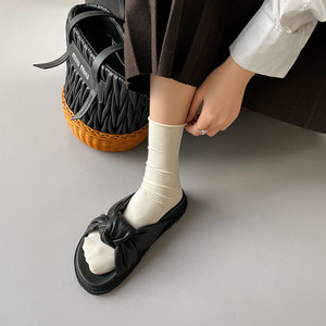 Sandalias de Plataforma Antideslizantes Cómodas para Mujer, Diseño Fujian, con Lazo, Populares para la Primavera - Product Image 4