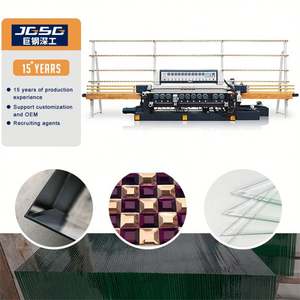 Machine à biseauter verticale pour le polissage du verre intégrée certifiée CE Fabricants de bordures Ventes directes avec composant de moteur de base - Product Image 1
