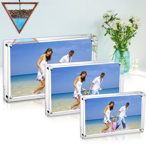 Cadre magnétique en acrylique Transparent sans cadre, Photo Double face, épaisseur de 20mm - Product Image 1