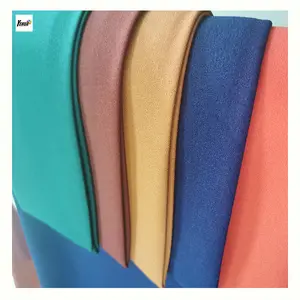 Premium Light Weight Poly 120-130gsm Cloth Like Crepe Moss Crepe Como Crepe Fabric For Muslim Scarf