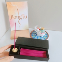 Coffret cadeau avec brûleur d'encens à 9 trous gratuit, bâtonnets d'encens naturels d'aromathérapie pour la décoration de la maison et les cadeaux