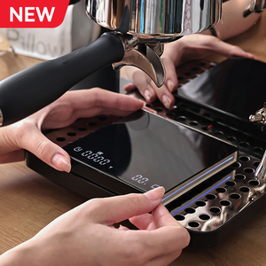 2025 nuovo Design portatile <span class=keywords><strong>scala</strong></span> di caffè tipo-C ricarica elettronica per caffè bilancia con luce ambientale laterale per Espresso - Product Image 1