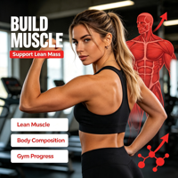 Gommes de créatine premium avec taurine, L-glutamine, complexe BCAA, formule synergique pour la croissance musculaire et une récupération plus rapide