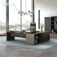 Bureau moderne de luxe pour PDG, grande table de bureau pour espaces de travail professionnels, montage facile et matériau durable
