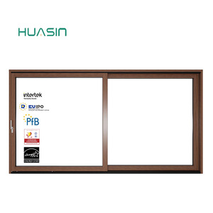 Fournisseur de portes coulissantes en bois plaqué aluminium imperméables de qualité canadienne standard 2025, <span class=keywords><strong>prix</strong></span> d'usine Huasin - Product Image 5