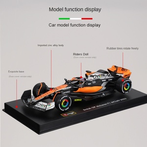 โมเดลรถแข่ง1:43 F1 MCL60ของ Bimei โมเดลรถจำลองแบบฉีดขึ้นรูปของขวัญสะสมพร้อมกล่องสี - Product Image 4