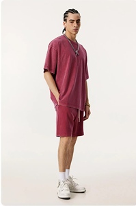 Camiseta Vintage Oversize para Hombre, Estilo Americano, Lavado Ácido, Desgastada, Personalizable - Product Image 4