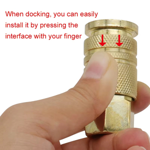 طقم مقرنة سريعة قابس صلب-دبابيس تدوير-وصلات نهاية الخط لضغط الأجزاء الهوائية - Product Image 2