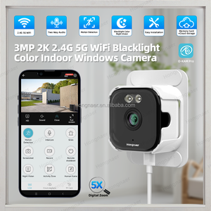 Cámara de Vigilancia Inalámbrica Hongnaer de 3MP con Visión Nocturna en Color y Luz Negra, Cámara IP O-Kam Pro 2.4G 5G WiFi, Seguridad CCTV, Cámara para Windows - Product Image 2